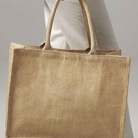 W437 Westford Mill Shimmer Jute Shopper image 1