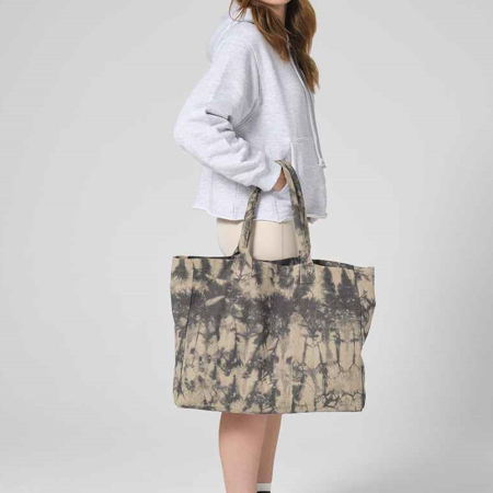 W930 Westford Mill Tie Dye Canvas Tote Bag image 1