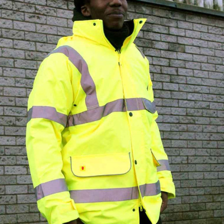 WR005 DWHV12 Warrior Hi-Vis Traffic Jacket image 1
