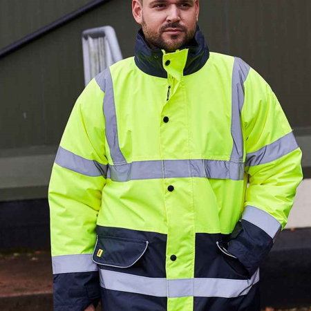 WR008 DWHV16 Warrior Hi-Vis Contrast Traffic Jacket image 1
