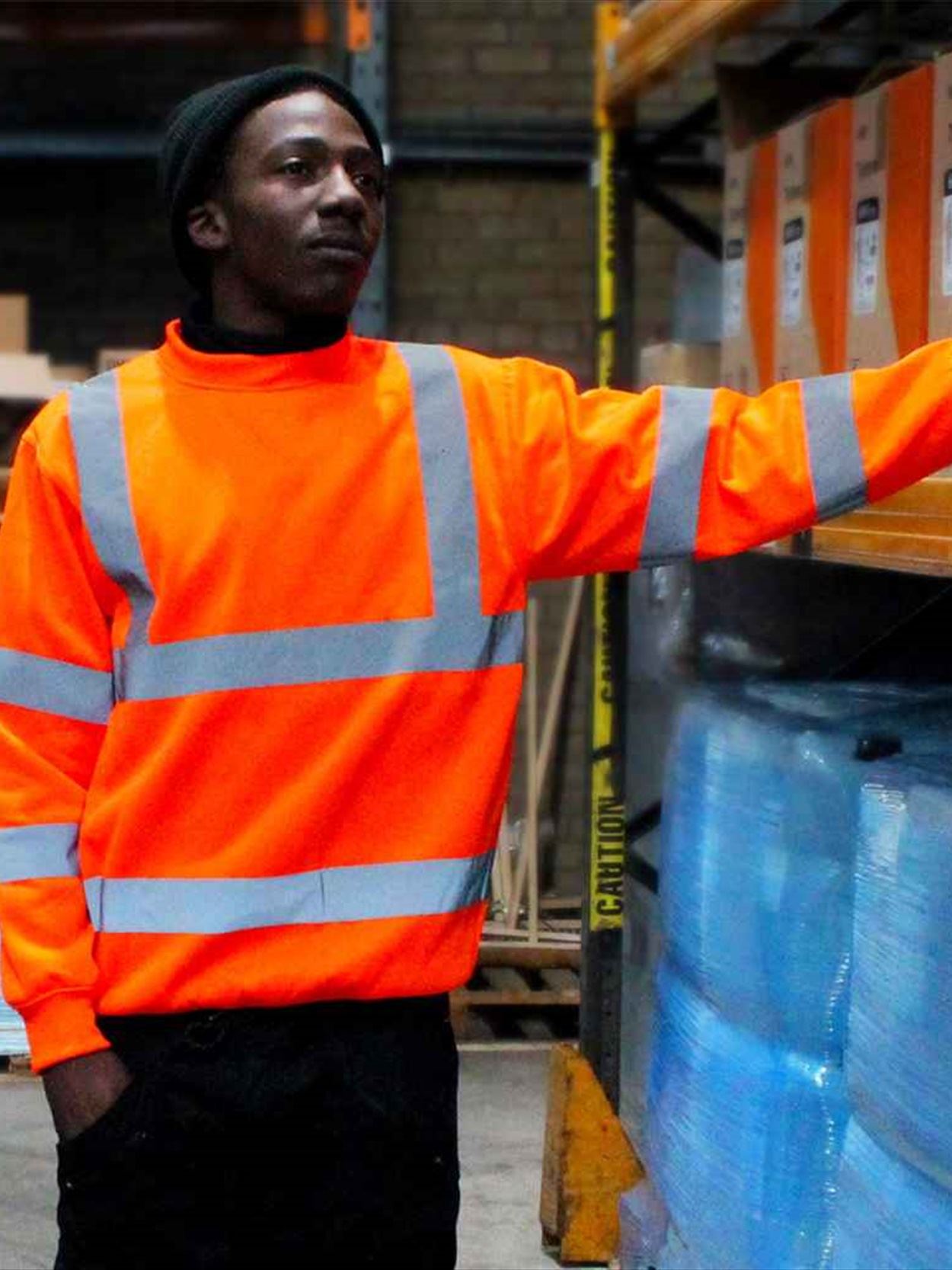 WR011 DWHV00 Warrior Hi-Vis Sweatshirt image 1