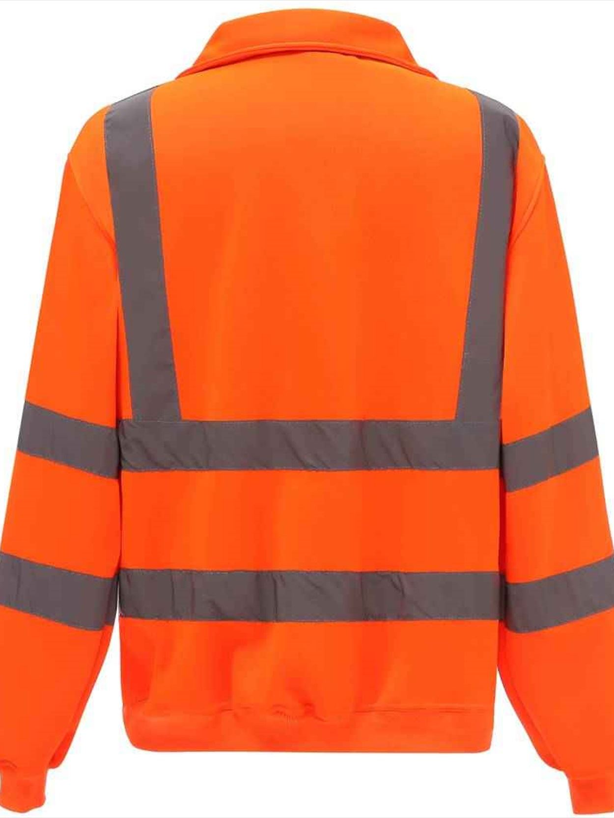 YK033 HVK06 Yoko Hi-Vis Zip Neck Sweatshirt image 2