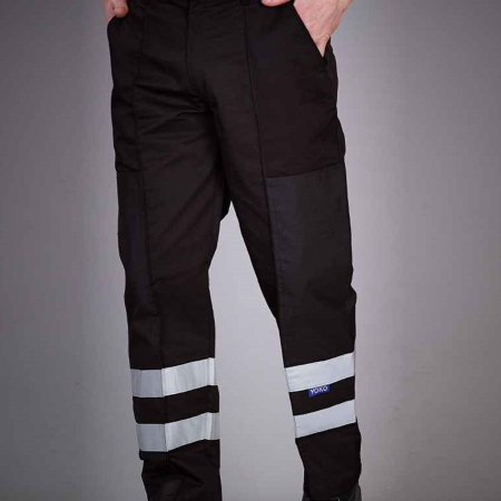 YK302 BS015T Yoko Reflective Poly/Cotton Ballistic Trousers image 1