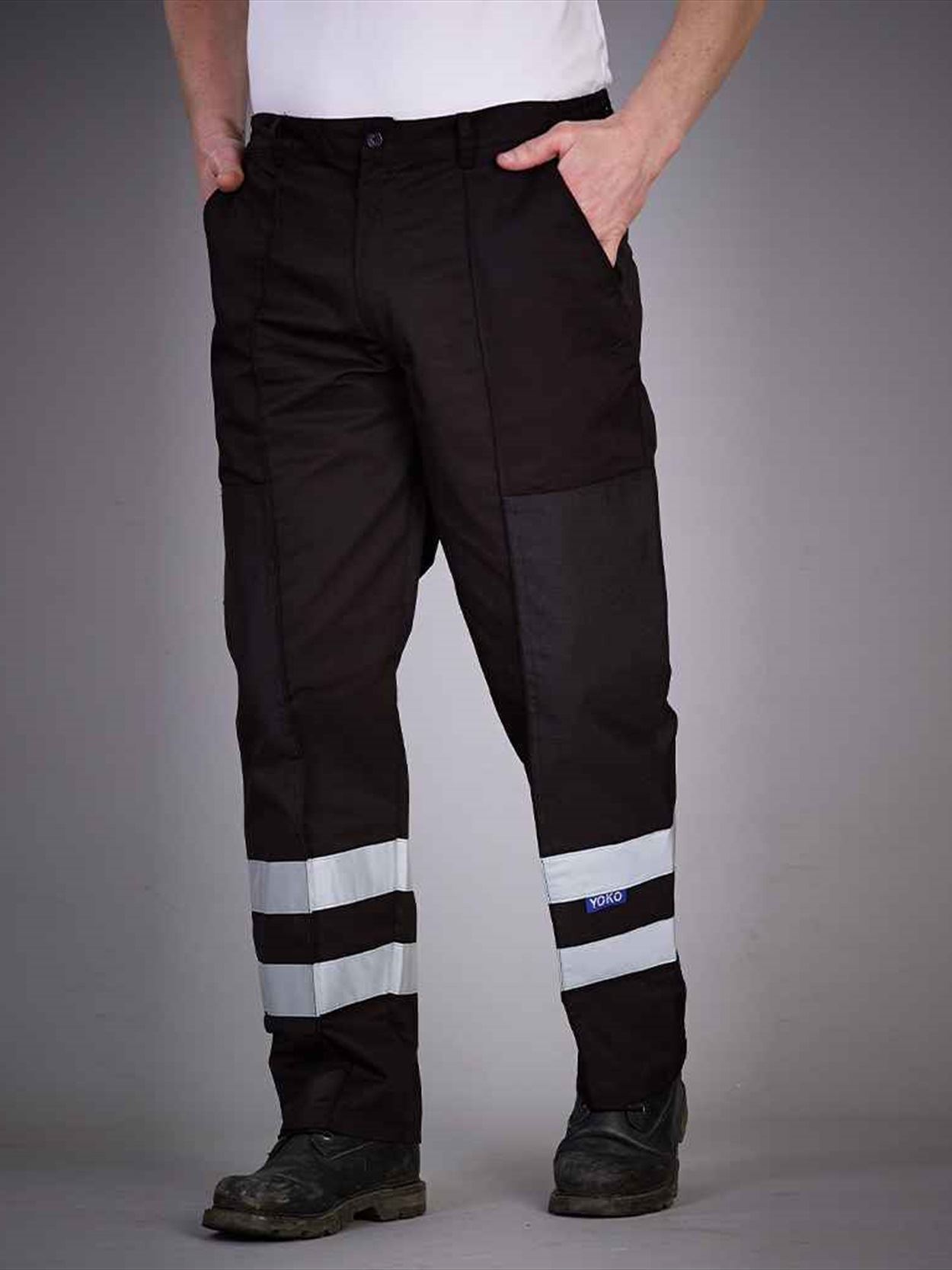 YK302 BS015T Yoko Reflective Poly/Cotton Ballistic Trousers image 1