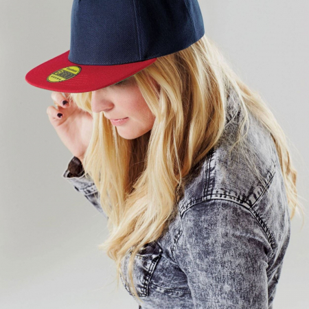 B660 Flat Peak Snapback Cap image 1