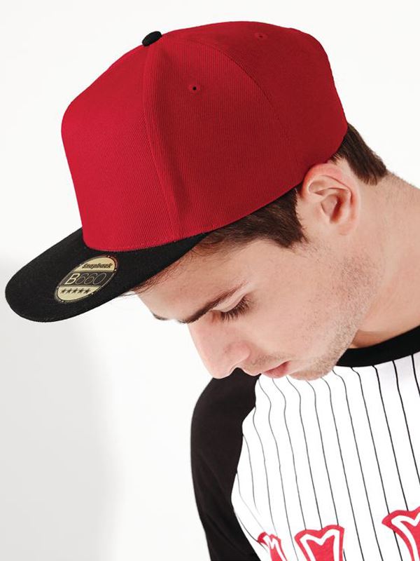 B660 Flat Peak Snapback Cap image 7
