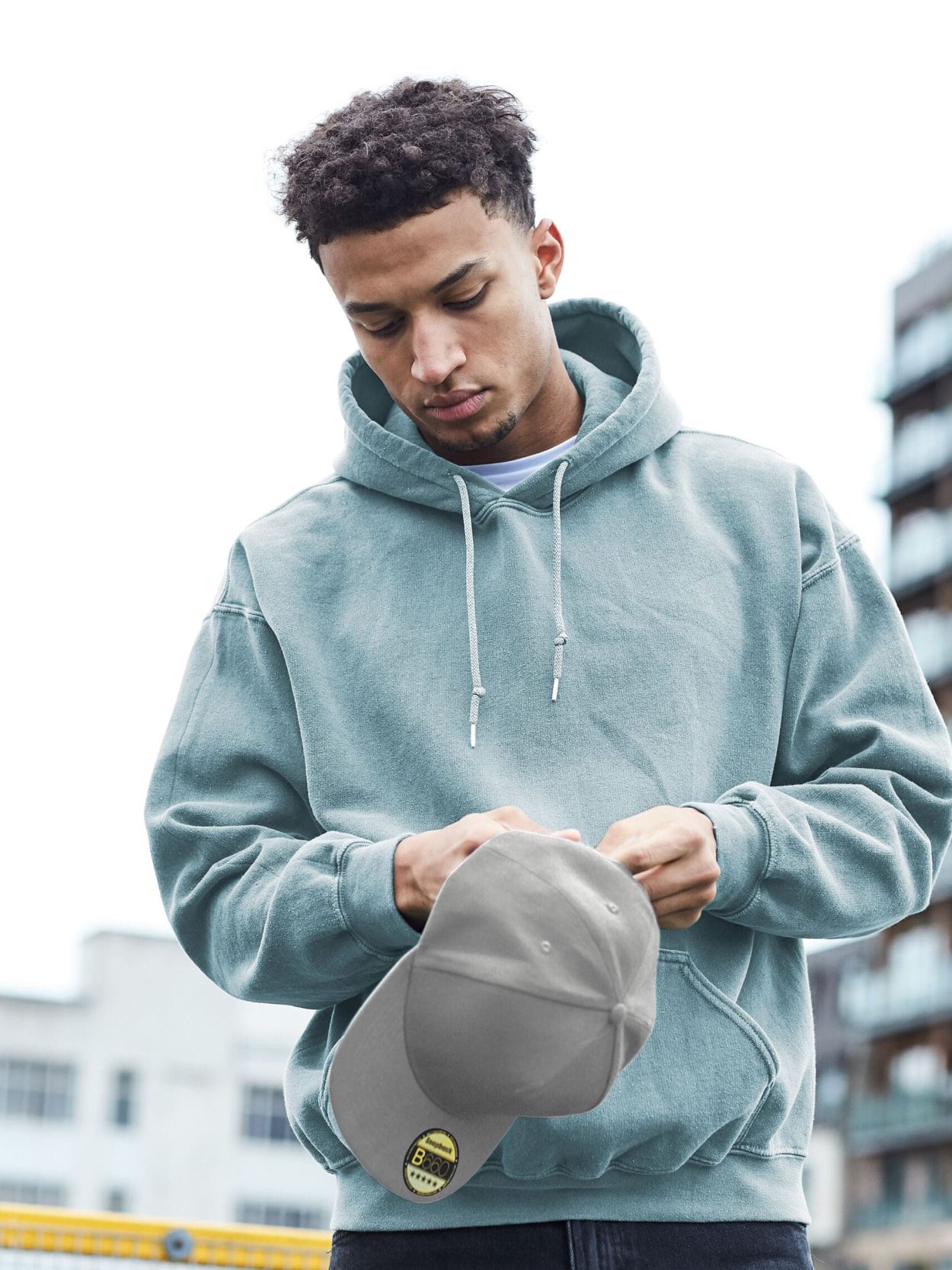 B660 Flat Peak Snapback Cap image 8