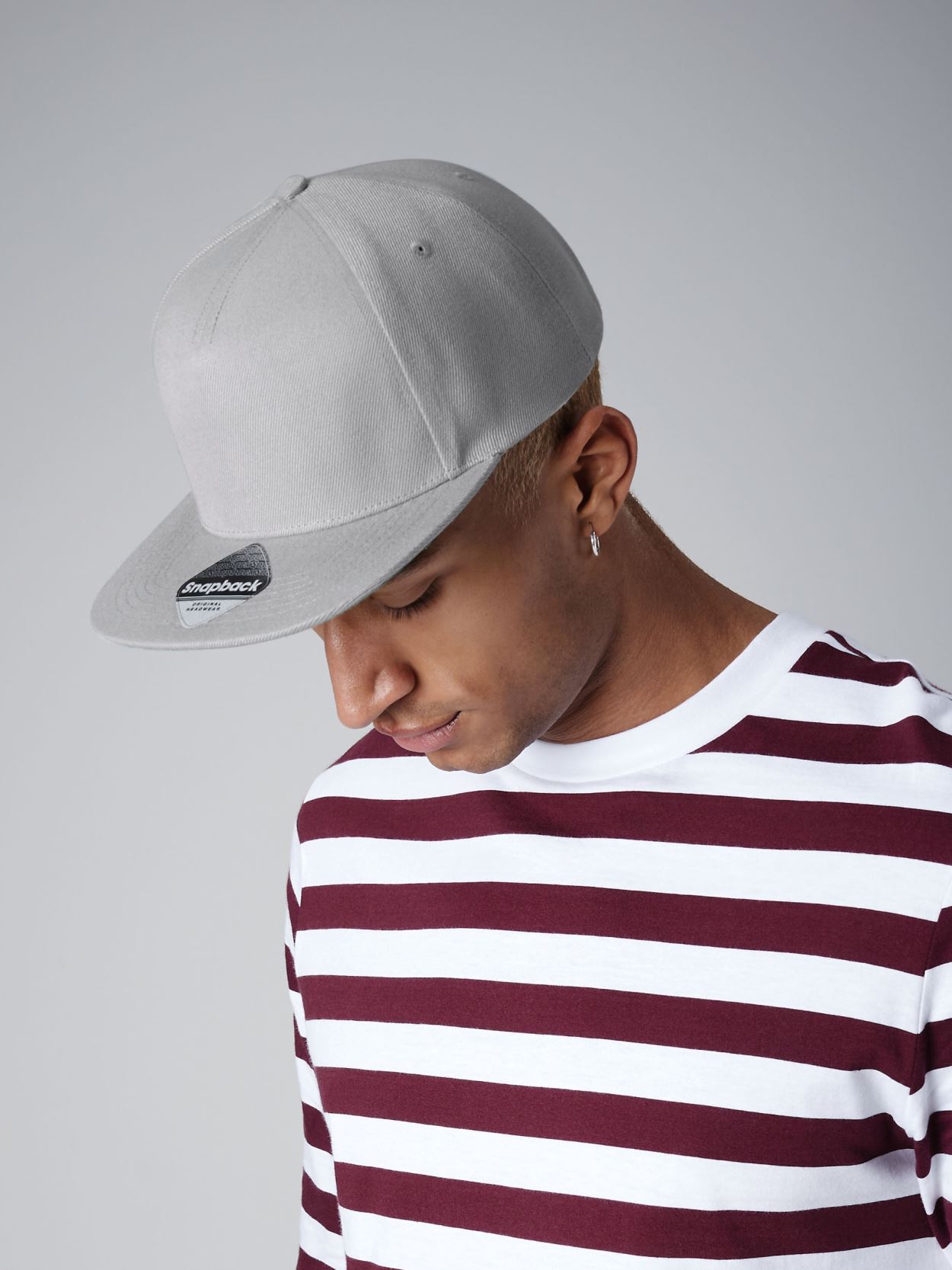 B660 Flat Peak Snapback Cap image 2