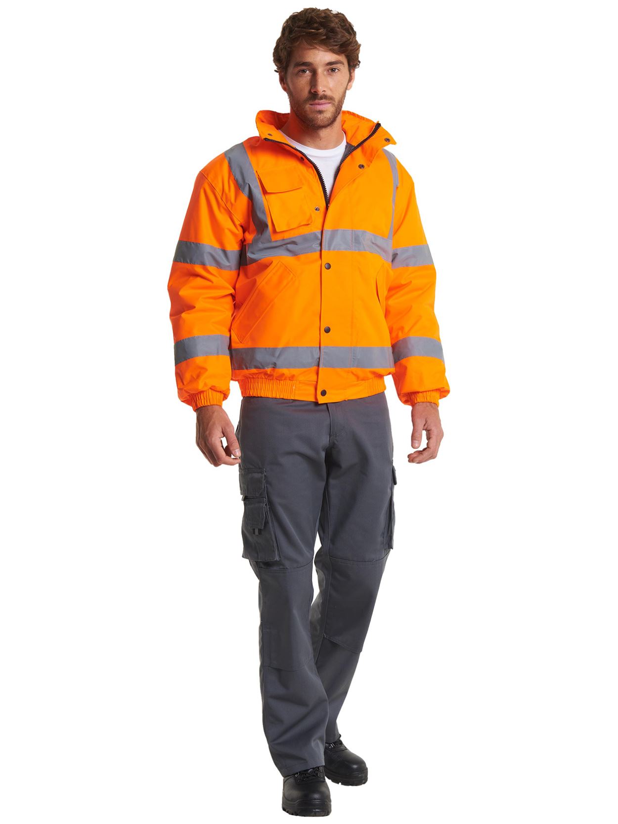 UC804 High Visibility Bomber Jacket image 3