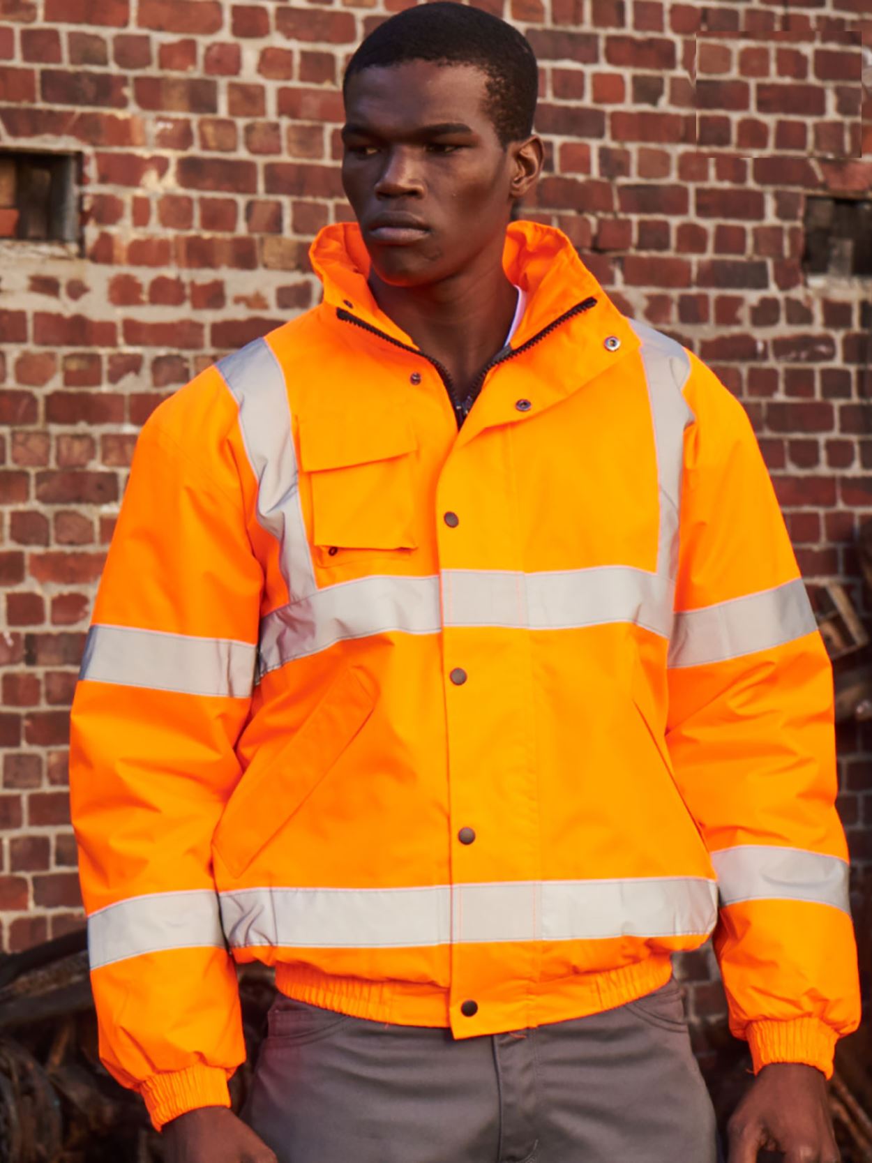 UC804 High Visibility Bomber Jacket image 2