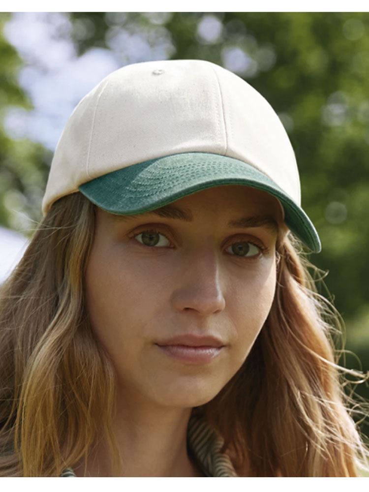 B673 Contrast Peak Low Profile Vintage Cap image 1