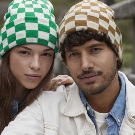 BB531 (B531) Checkerboard Beanie image 1