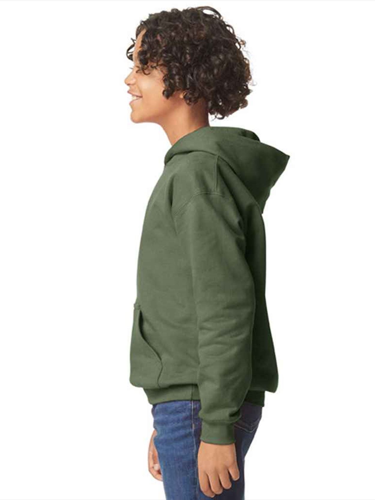 GD68B SF500B Gildan Kids SoftStyle® Midweight Hoodie image 2