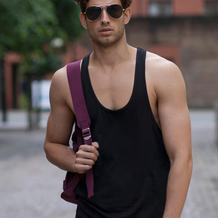 SF236 Skinni Fit Mens Muscle Vest image 1
