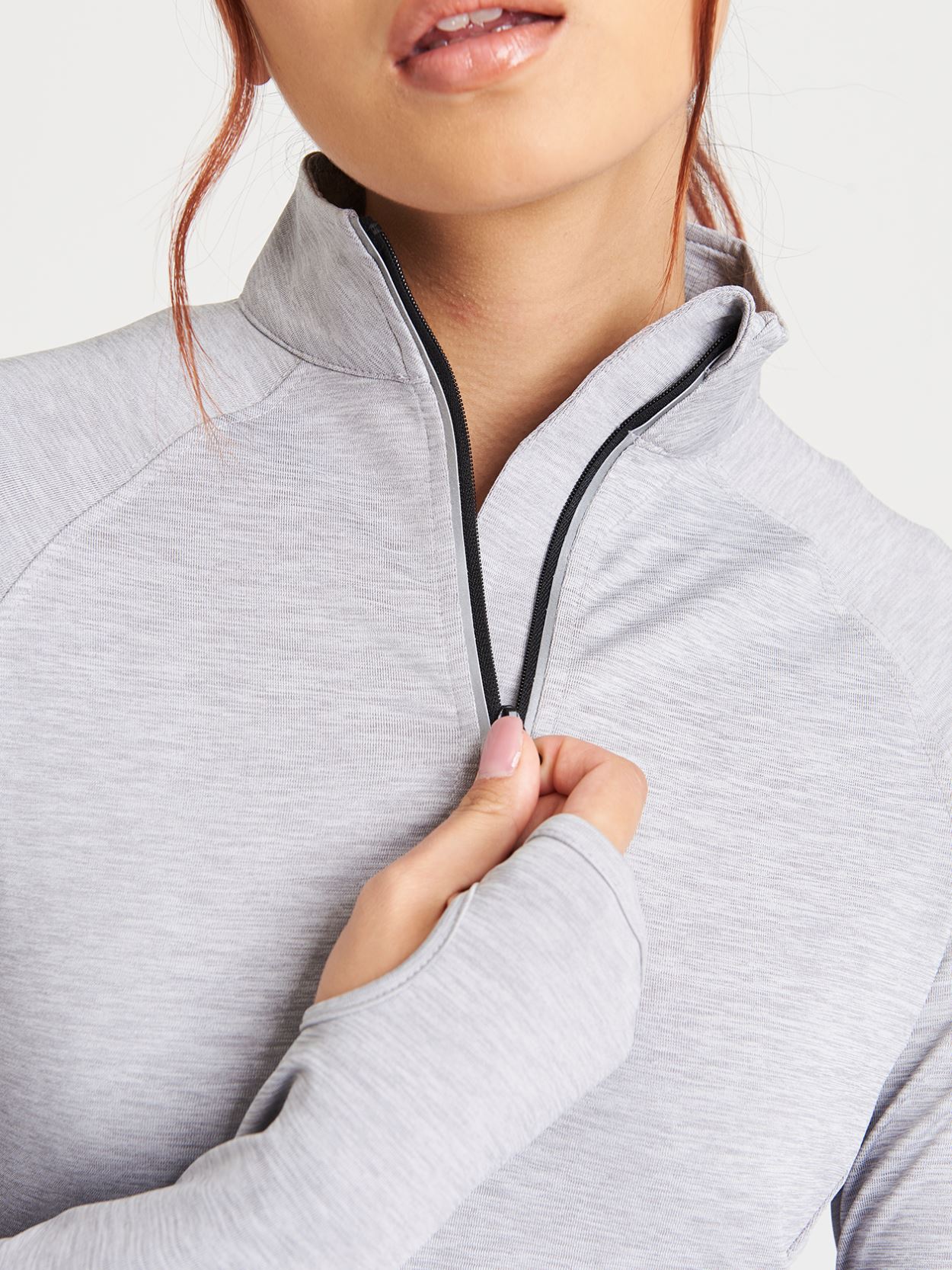 JC035 Women's Cool Flex long half zip top image 4