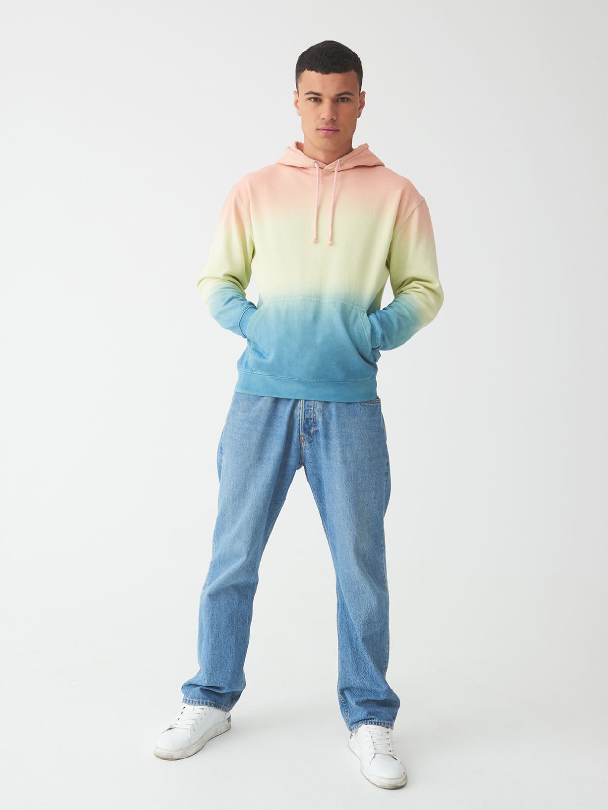 JH022 Awdis Tie Dye Hoodie image 1