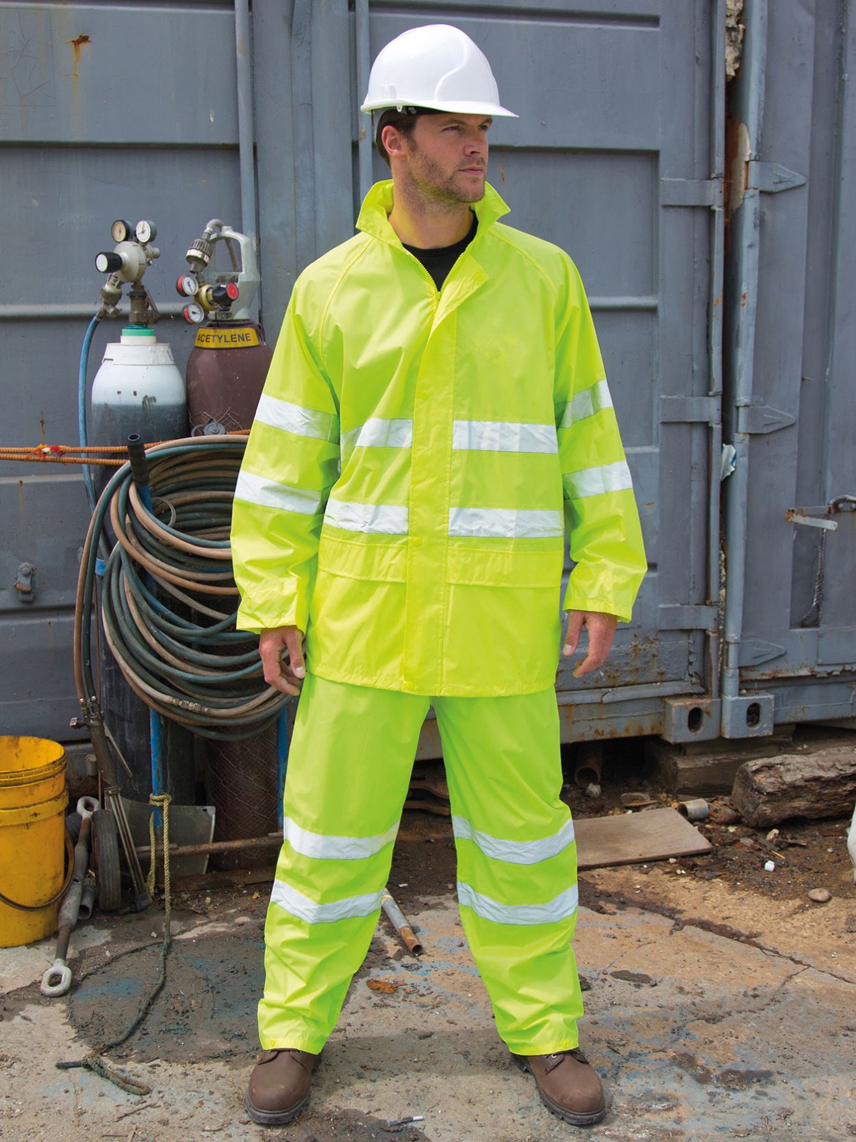 R216X High Viz Waterproof Suit image 1