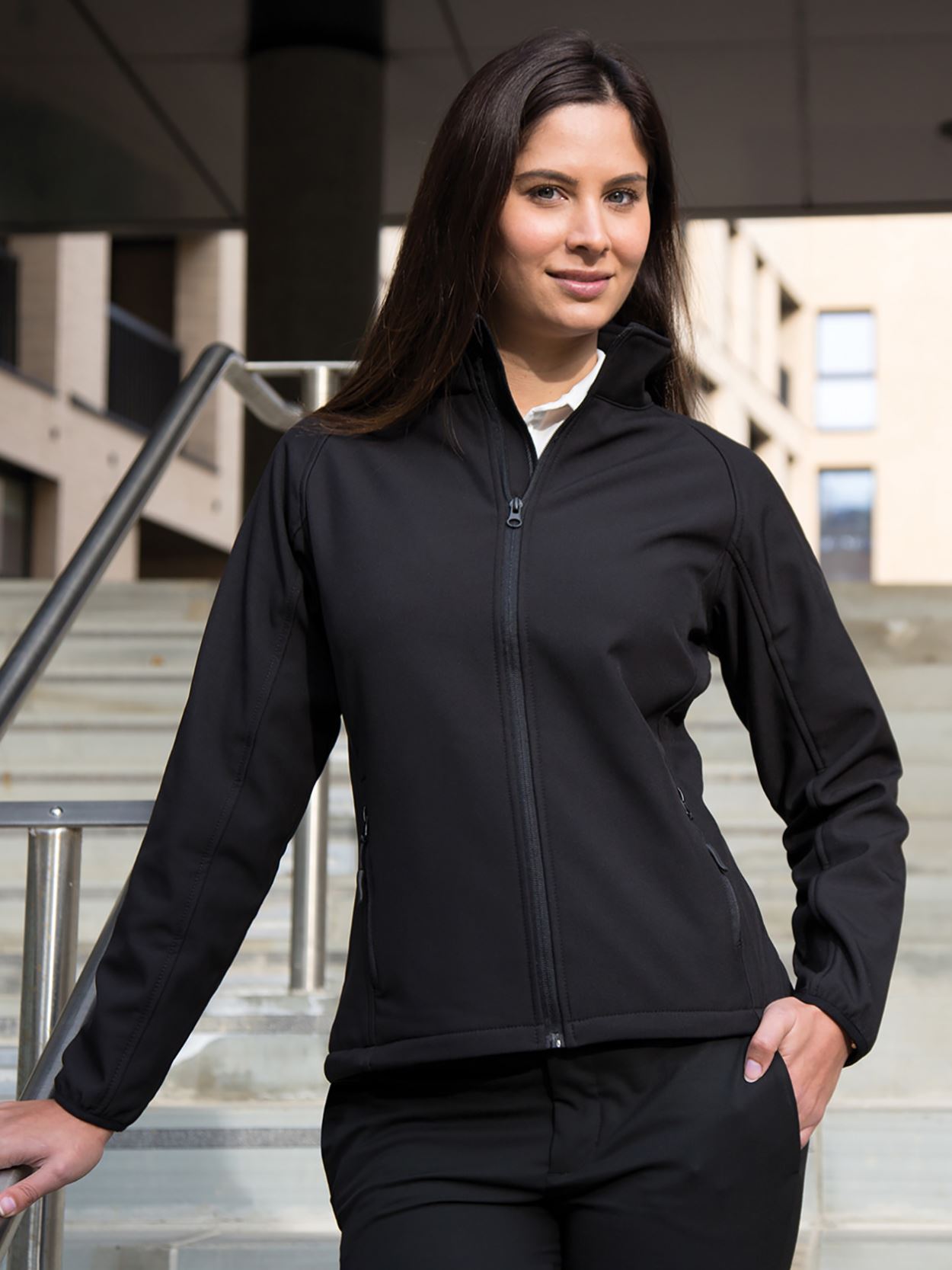 R231F Ladies Printable Softshell Jacket image 4
