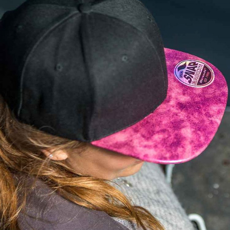 RC087X Bronx Glitter Flat Peak Snapback Cap image 1