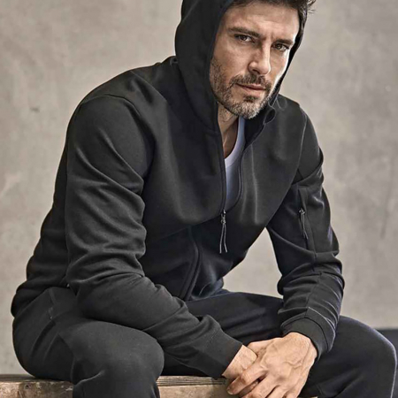 T5706 Tee Jays Athletic Hooded Full Zip Sweat Jacket image 1