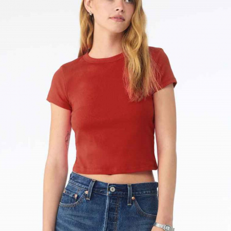 BL1010 1010 Bella Ladies Micro Rib Baby T-Shirt image 1