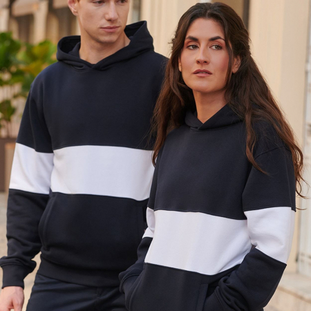 FR803 Heavyweight Panelled Hoodie image 1
