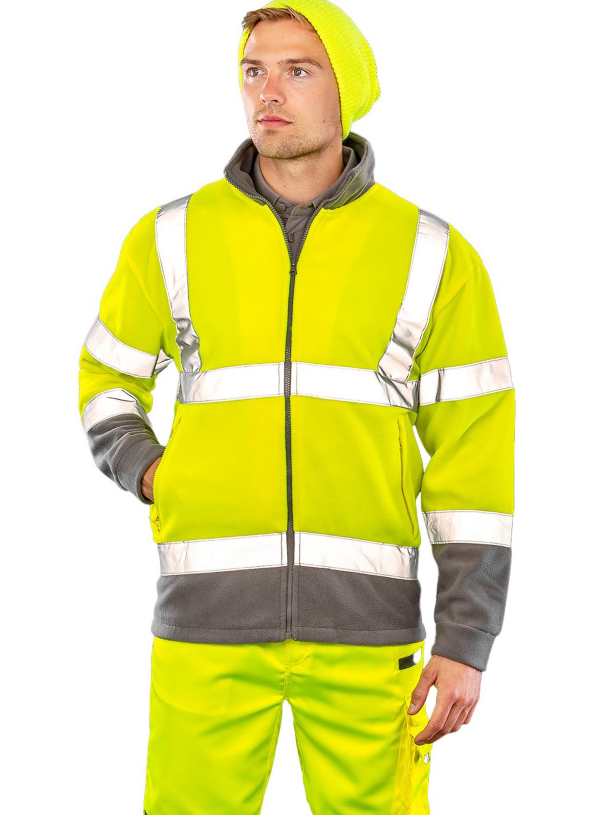 RS329 Safe Guard Hi Vis Micro Fleece Jacket image 1