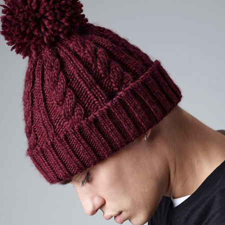 B480 Cable Knit Melange Beanie image 1
