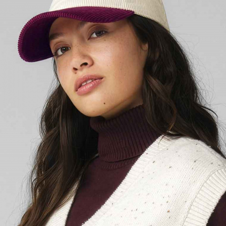 BB690 B690 Beechfield Contrast Peak Corduroy Cap image 1