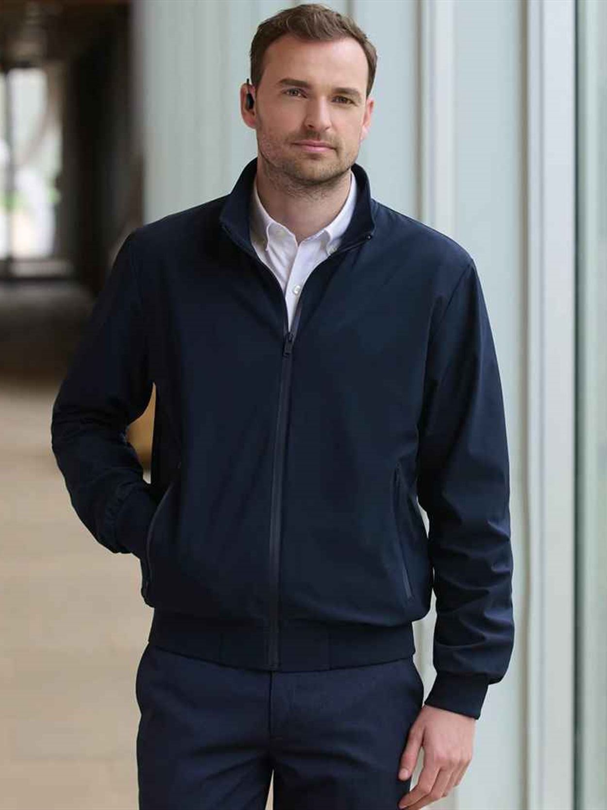 BK491 4788 Brook Tavener Unisex Perry Bomber Jacket image 2