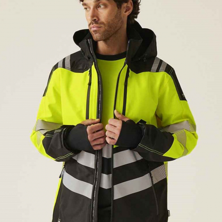 RG533 TRW550 Regatta High Visibility X-Pro Waterproof Shell Jacket image 1