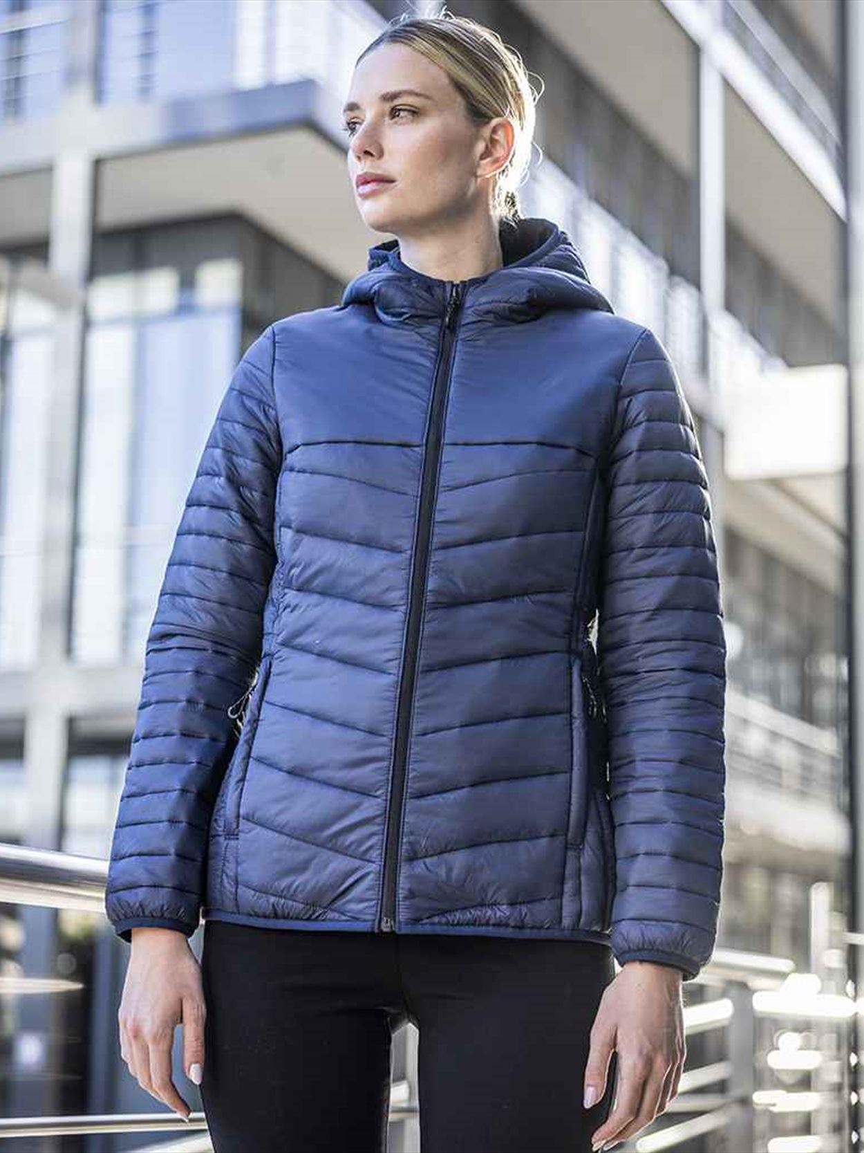 RG831 TRA970 Regatta Ladies Loftlite Hooded Baffle Jacket image 1