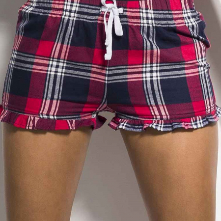 SK82 SF Ladies Tartan Frill Shorts image 1