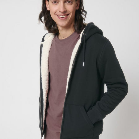 SX222/STSU956 Unisex Hygger sherpa zip-through sweatshirt (STSU956) image 1