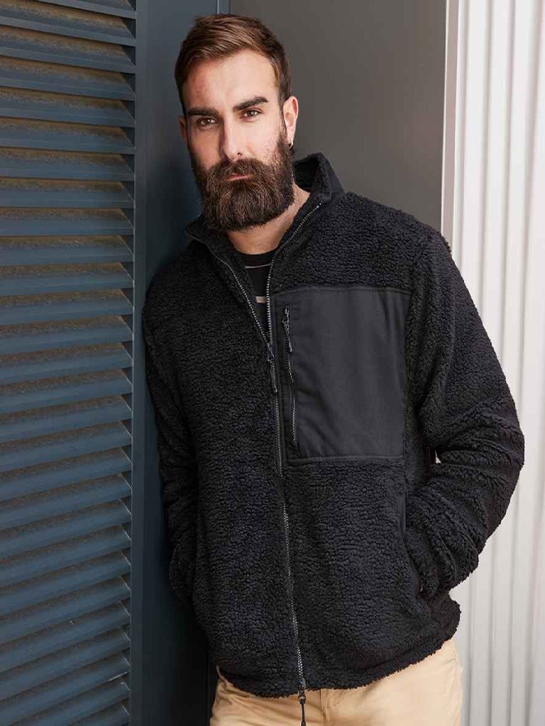 FR854 Recycled Sherpa Fleece Jacket image 1
