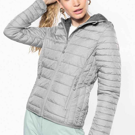KB6111 K6111 Kariban Ladies Lightweight Hooded Padded Jacket image 1