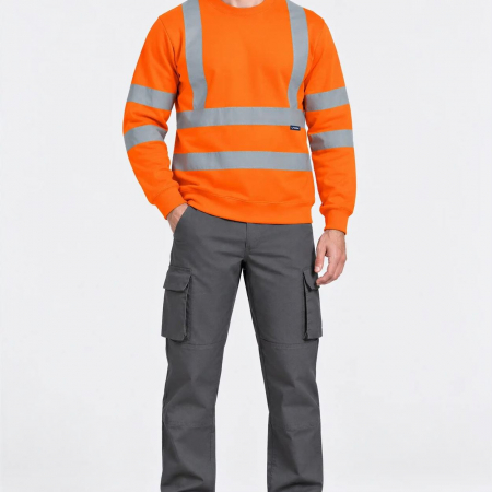 UC813 Hi Vis Crew Neck Sweatshirt image 1